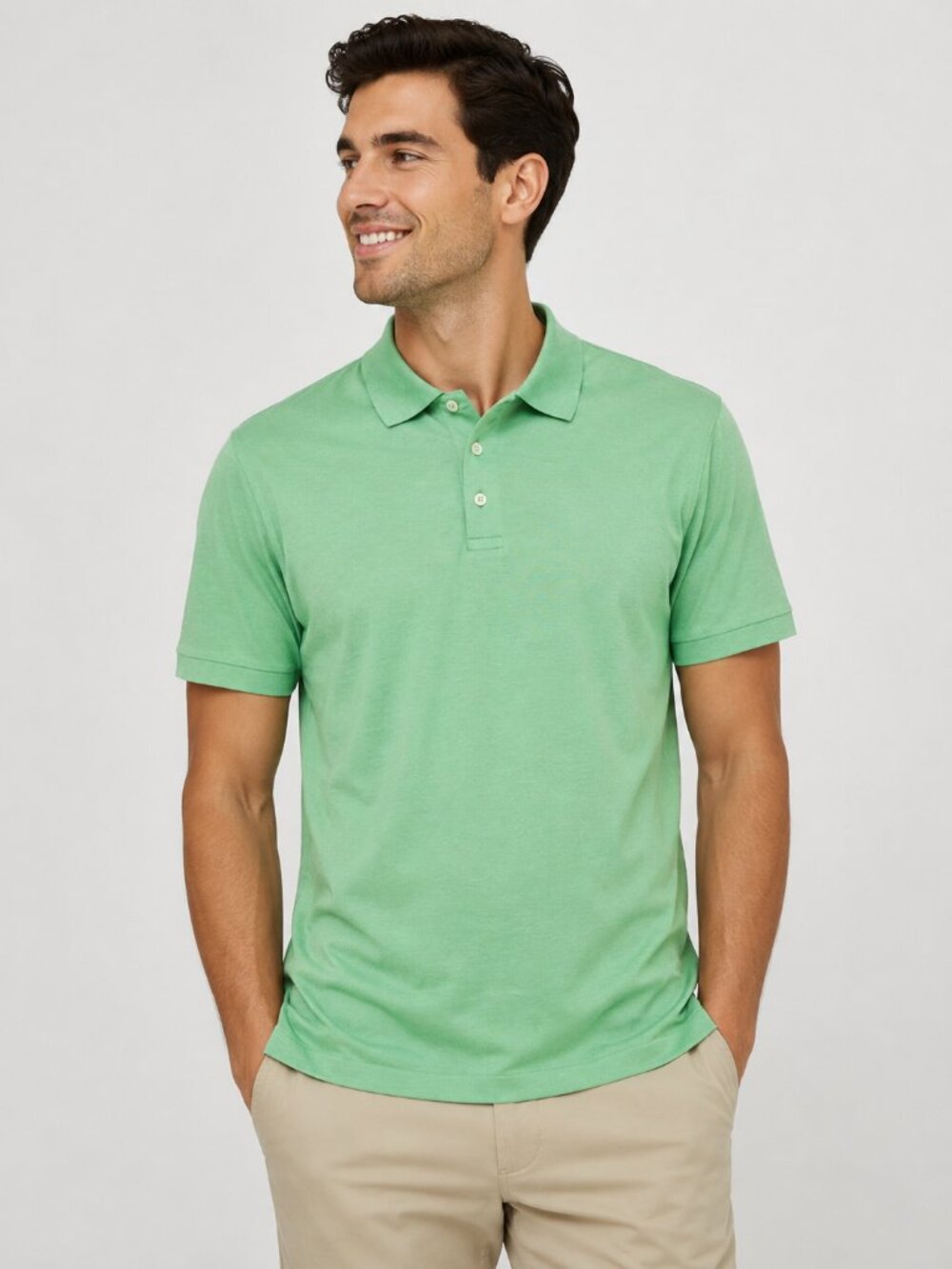 Brooks Brothers Green Performance Knit Polo Shirt M